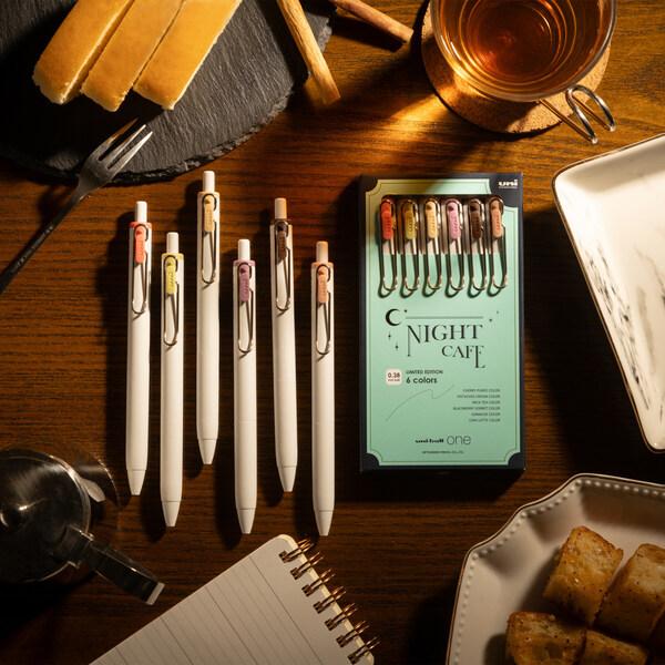 Mitsubishi Pencil Uni-Ball One Gel Ink 0.38mm Ballpen Limited Edition [UMNS38NCBC] - Night Cafe